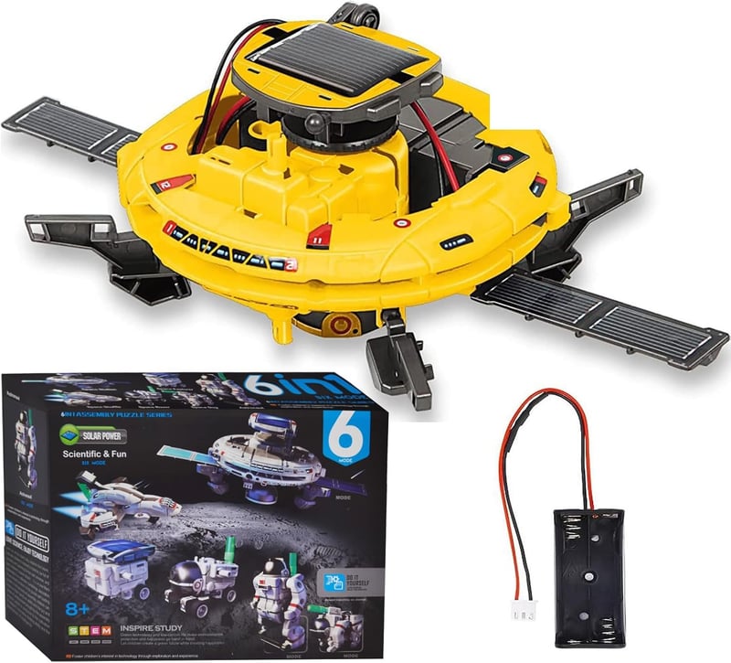 6-in-1 Solar Roboter Spielzeug für Kinder ab 8 Jahren - Coole Geschenkidee