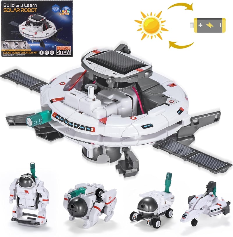 6-in-1 Solar Roboter Bausatz für Kinder ab 8 Jahre, Weihnachtsgeschenk