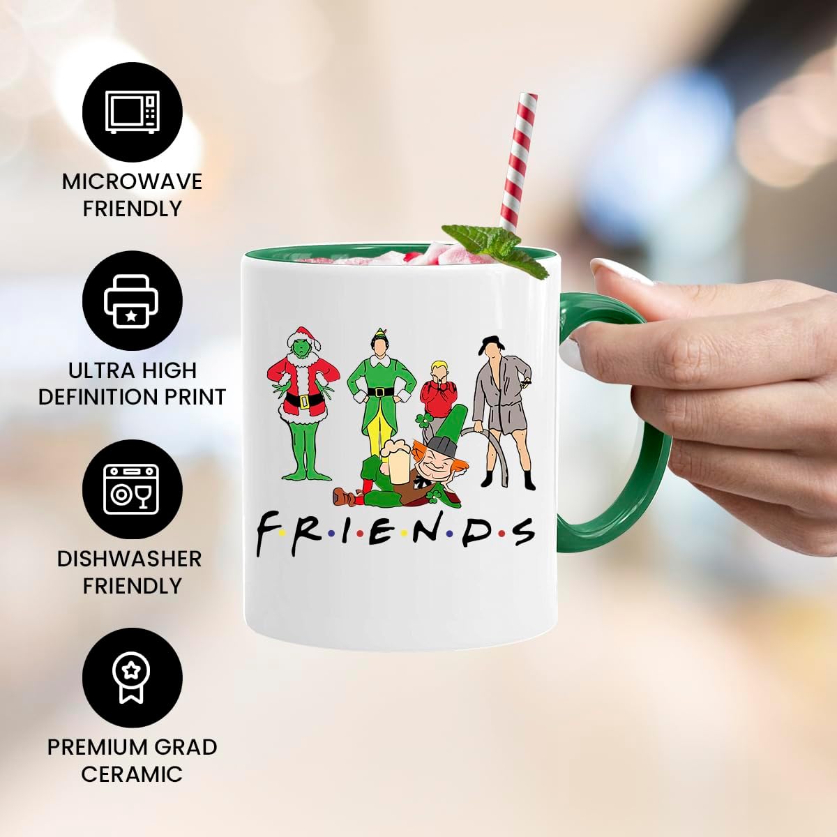 Lustige Grinch Tasse – Weihnachtsgeschenk für Freunde
