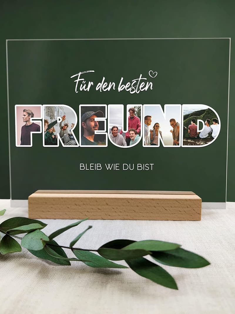 Personalisierte Acryl Foto Geschenke für Freunde