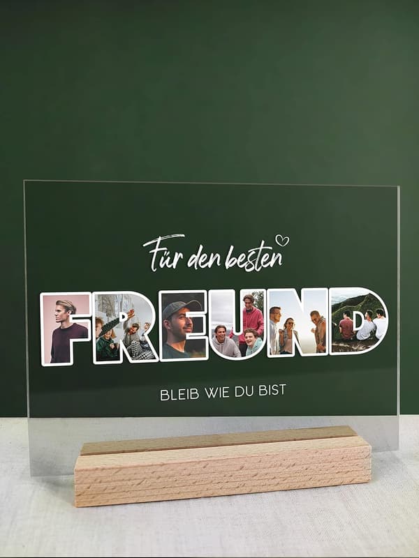 Personalisierte Acryl Foto Geschenke für Freunde