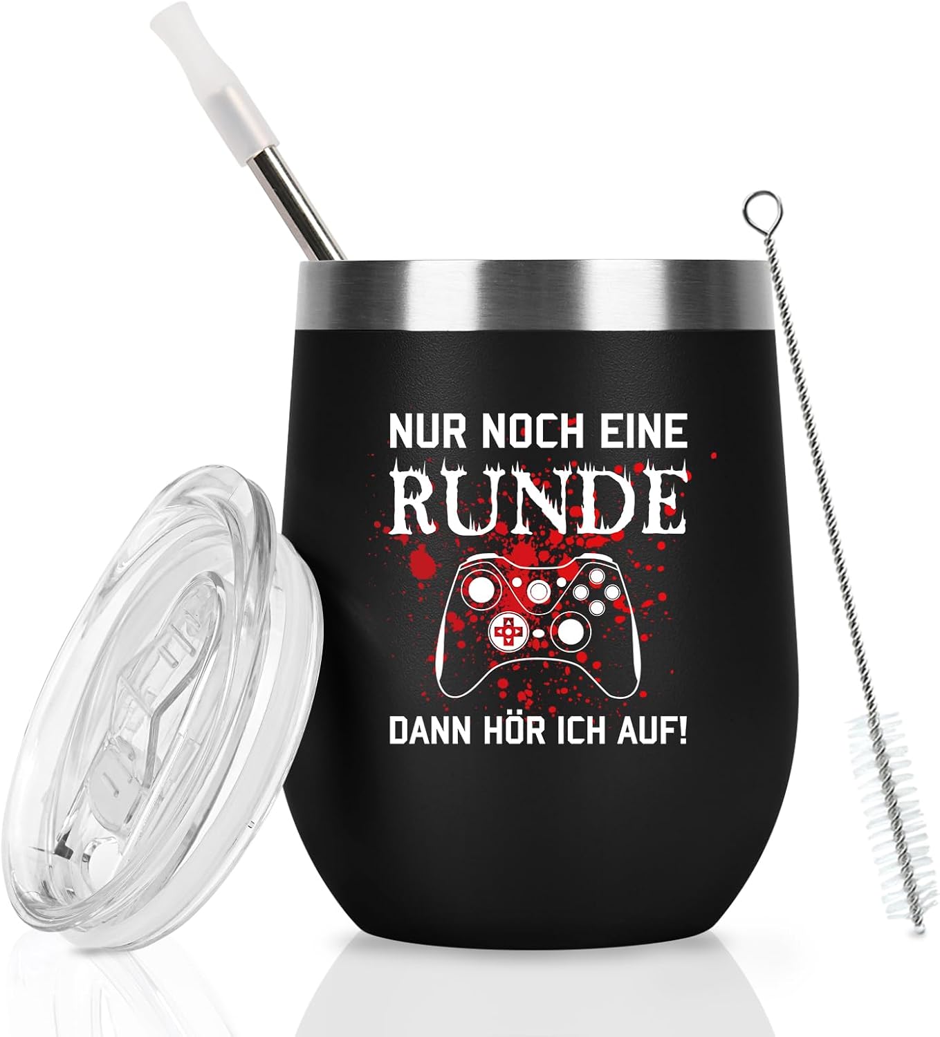 Weihnachtsgeschenk: Lustiger 350ml Edelstahl Kaffeebecher für Männer