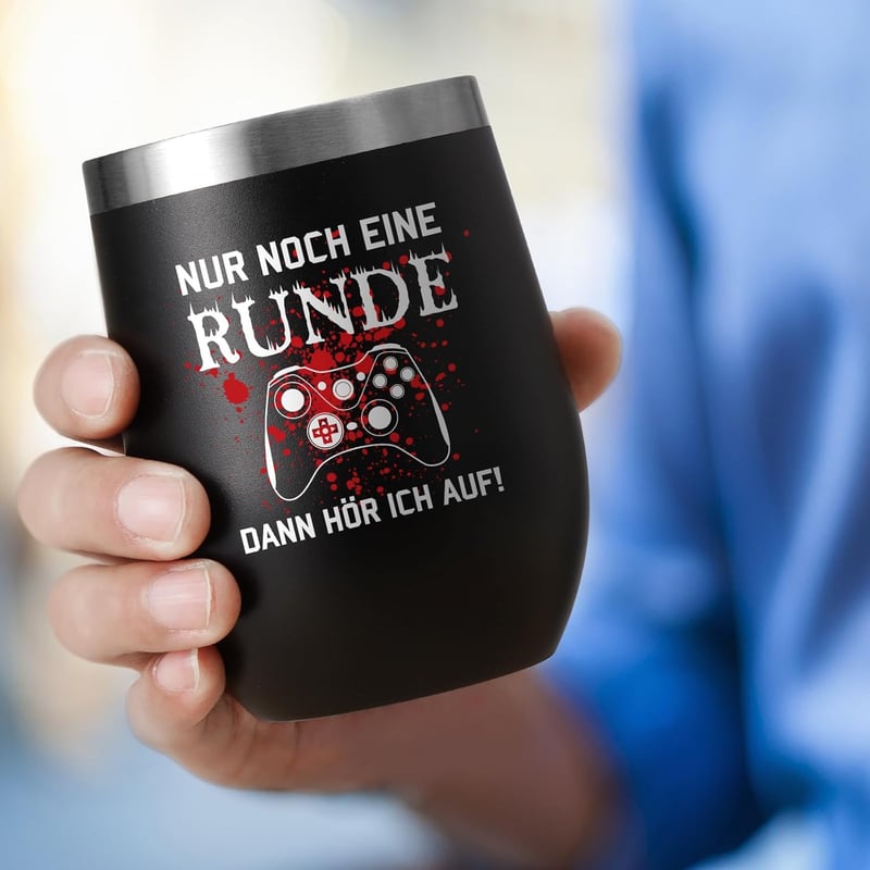 Weihnachtsgeschenk: Lustiger 350ml Edelstahl Kaffeebecher für Männer