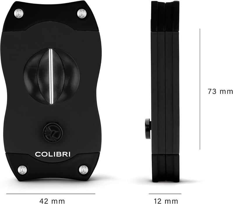 Colibri V-Cut Zigarrenschneider für 60+ Ringmaß-Zigarren – Schwarz