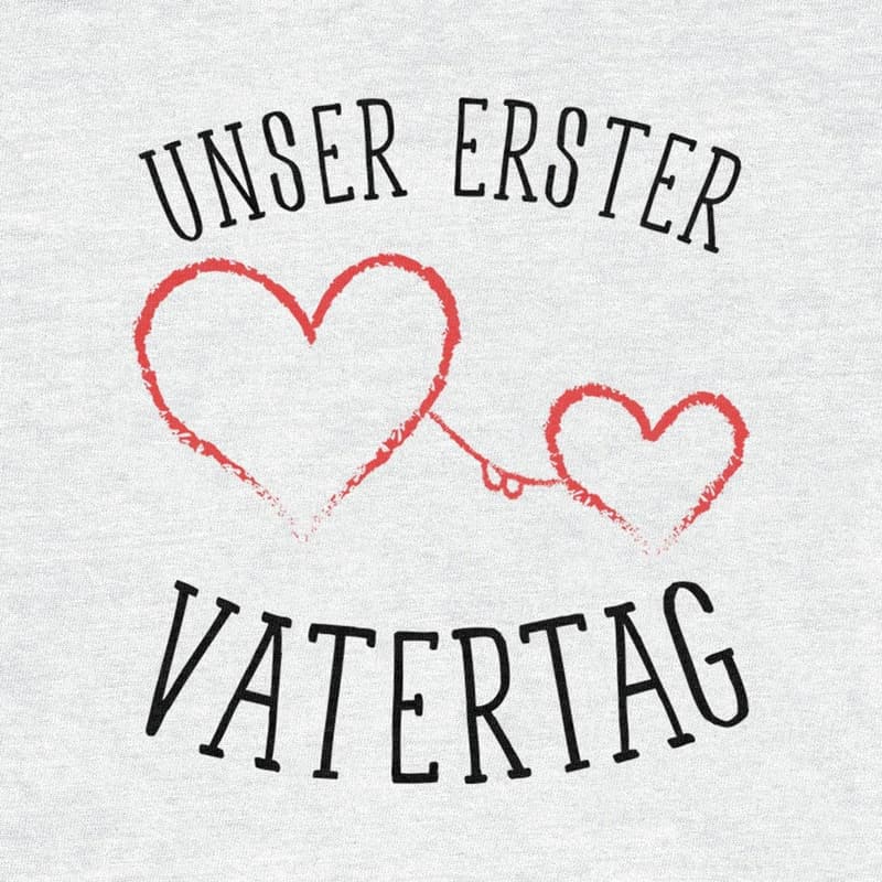 Erster Vatertag Baby-Body und T-Shirt Set für Papa und Baby