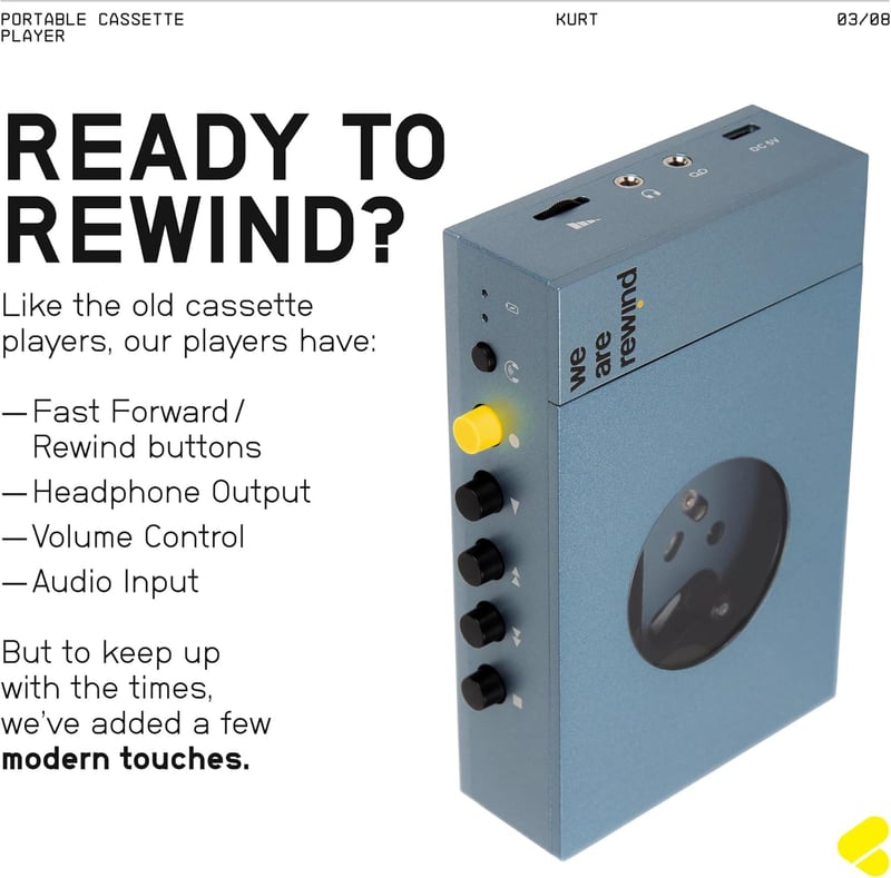 WeAreRewind Kassettenplayer WE-001-B1