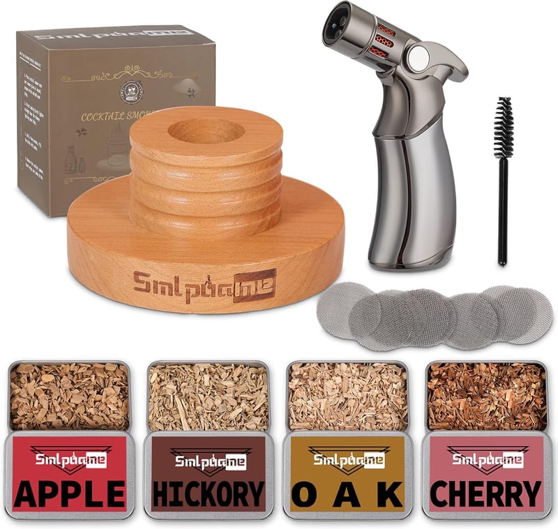 Cocktail Smoker Set mit Holzspänen – Geschenk für Väter und Ehemänner