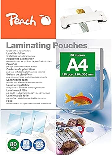 Laminierfolien A4, 80 µm, 125 Stück, glänzend, Premiumqualität