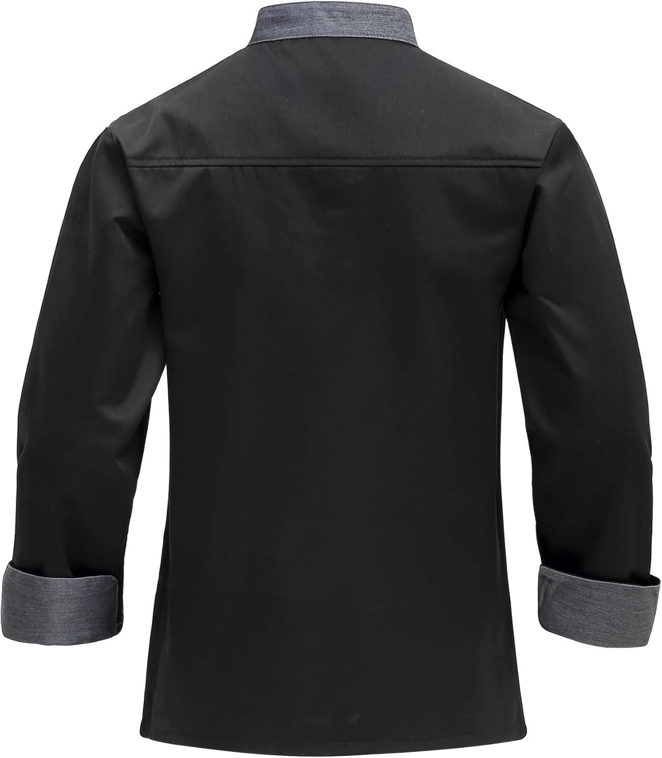 Unisex Kochjacke für Männer – Langärmlige Chef-Uniform mit Tasche