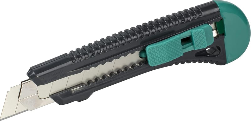 wolfcraft Abbrechklingen-Messer 18 mm mit Metallführung