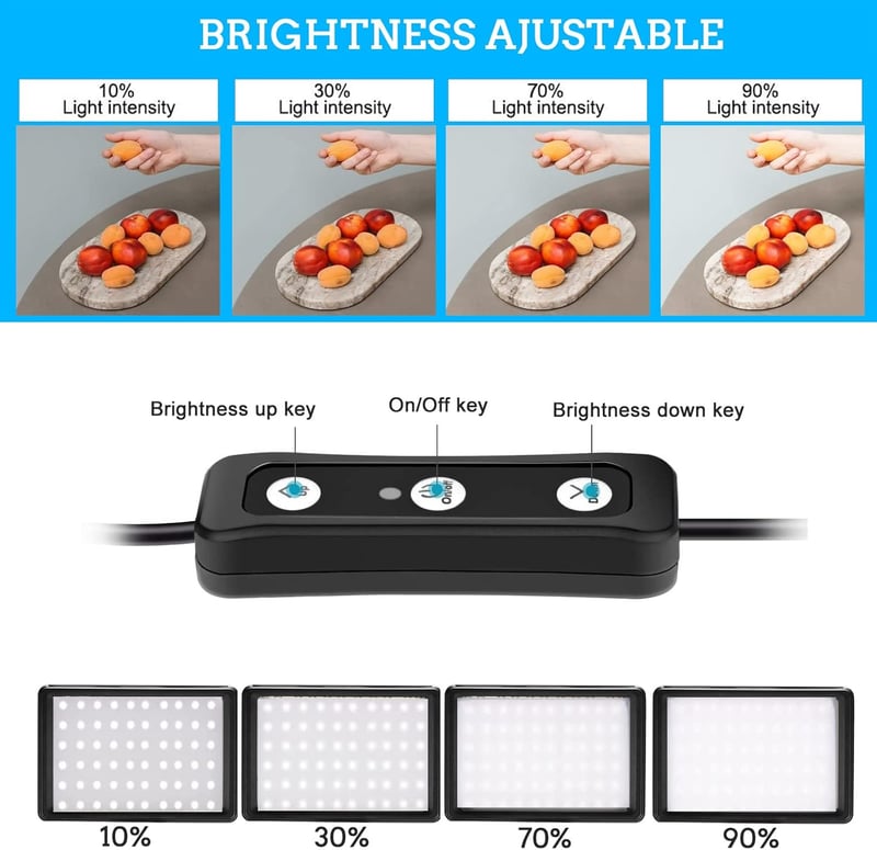 Dimmbare LED Videoleuchten 2er Set mit Stativ und Farbfiltern für Fotostudios