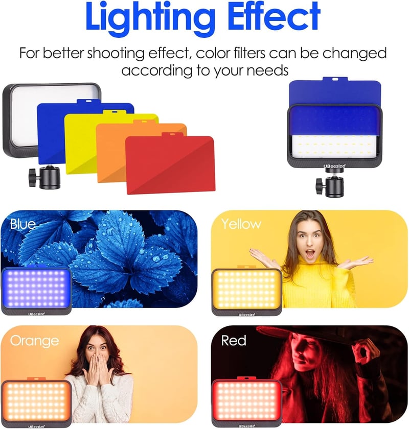 LED Videolicht-Set mit dimmbarem Stativ für Videokonferenzen und Streaming