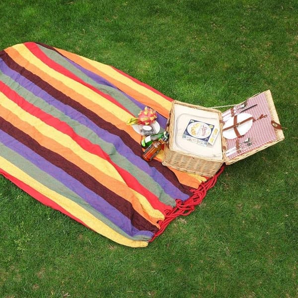 Mehrpersonen-Hängematte 210 x 150 cm, belastbar bis 300 kg, für Outdoor-Aktivitäten