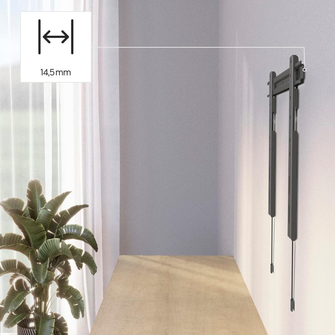 Ultraslim TV Wandhalterung bis 90 Zoll, höhenverstellbar, bis 80 kg