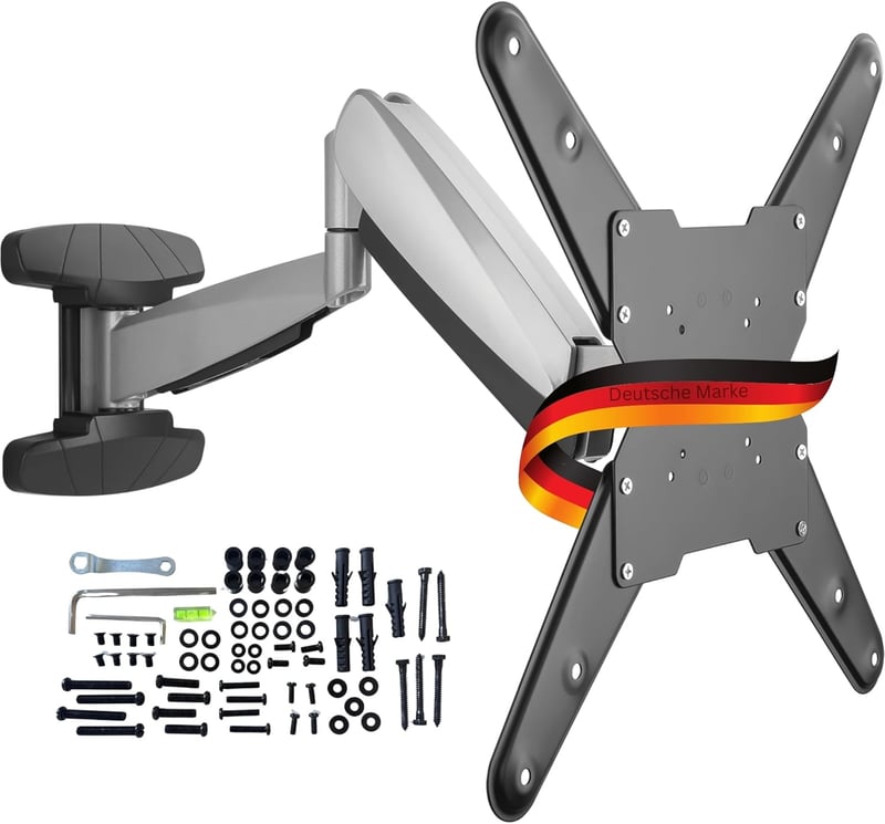 Neigbare TV-Wandhalterung für 23-55 Zoll Fernseher, max. 30kg, schwarz