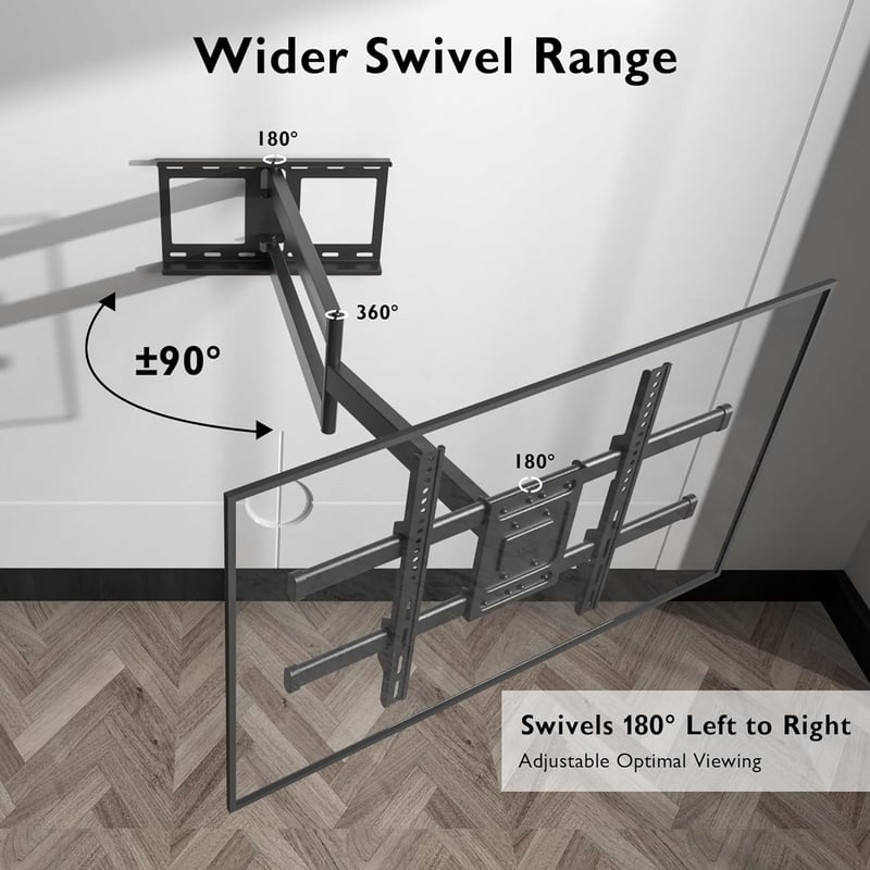 Wandhalterung für TV (32-75 Zoll), neigbar und schwenkbar, max. 60 kg