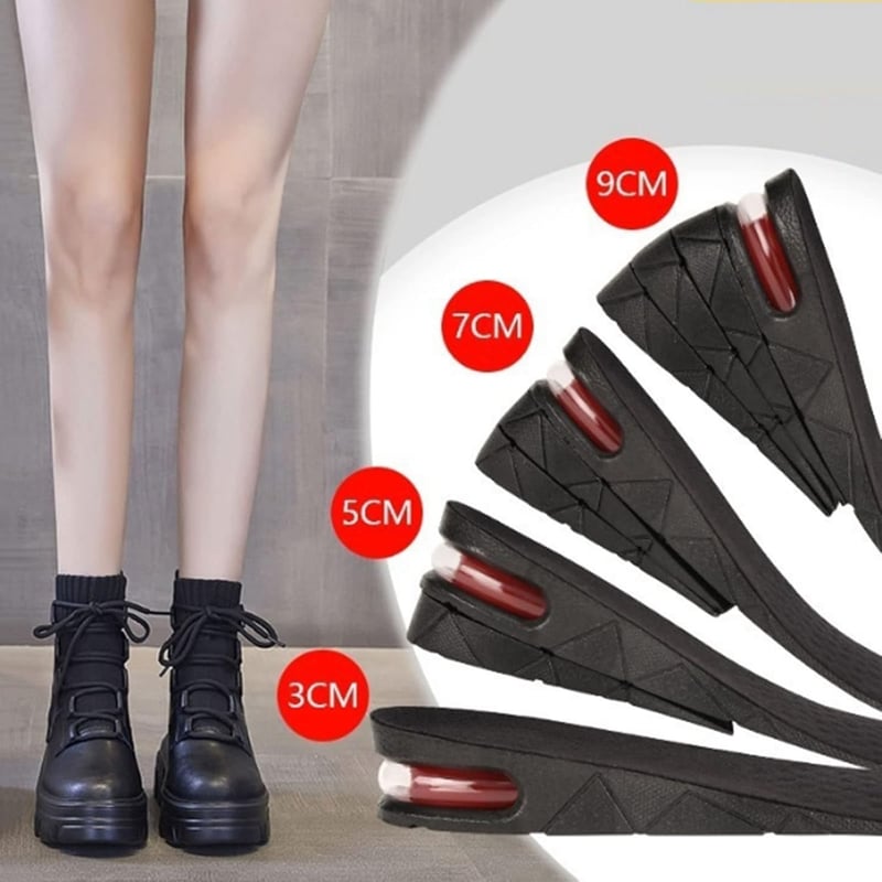 Verstellbare Einlegesohle für zusätzliche Höhe (3-9 cm) – Unisex Qualitäts-Pads