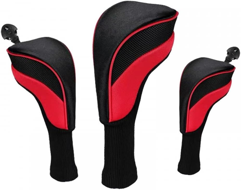 Golf Schlägerkopfhüllen, 3er Set, schützende Driver und Putter Covers
