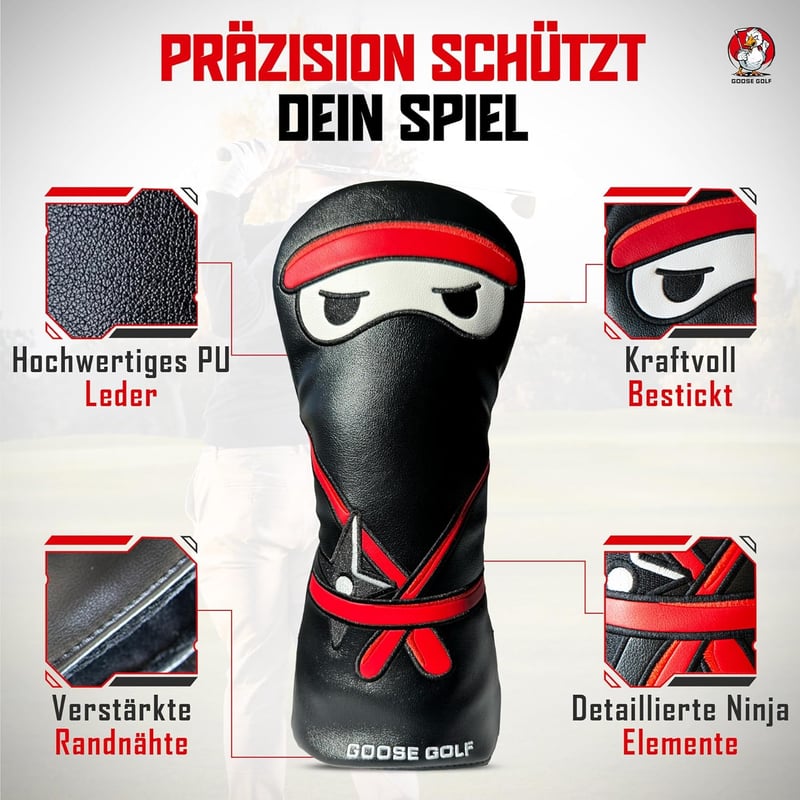 Premium Golfschlägerhauben für Driver und Woods – universell kompatibel