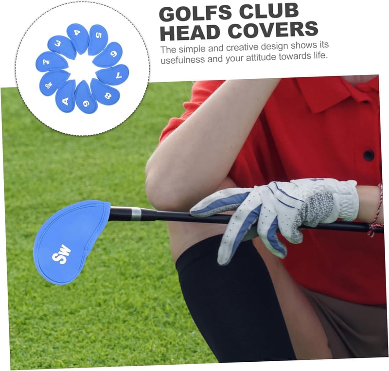 Elegante Golfschläger-Abdeckung aus rotem Stoff – multifunktional.