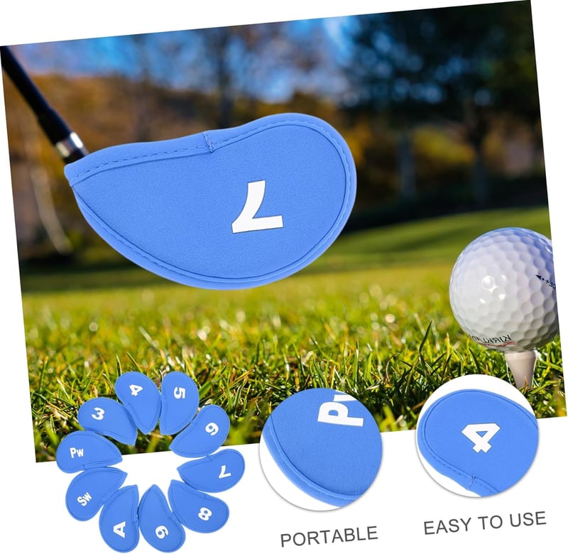 Elegante Golfschläger-Abdeckung aus rotem Stoff – multifunktional.
