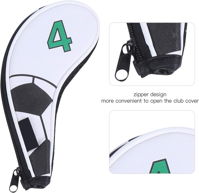 Golf Head Covers Set mit 9 Teilen für Eisen - Zipper Abdeckungen