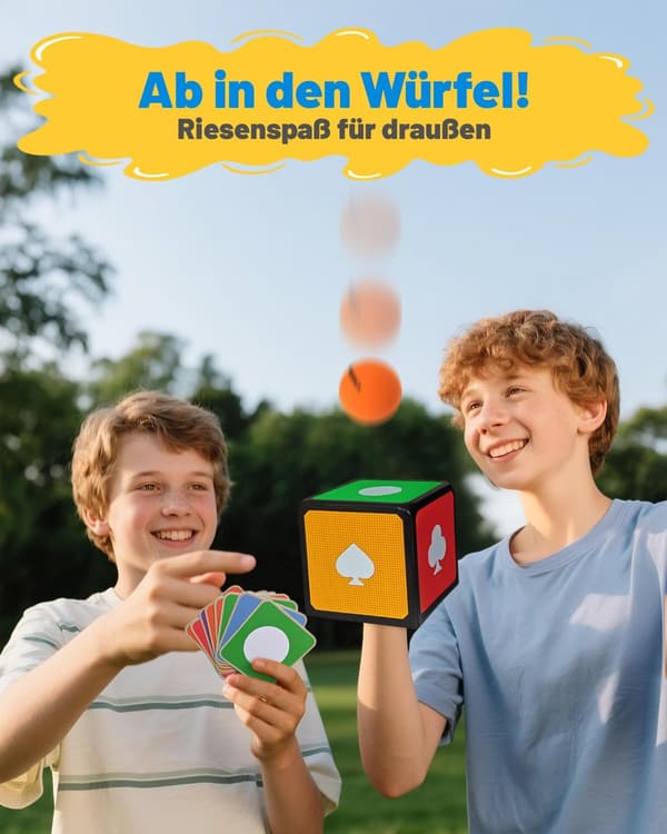 Bounce Cube Ballspiel für Erwachsene – Geschicklichkeitsspiel zur Stressreduzierung (schwarz)