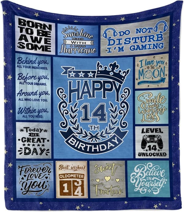 Geschenkideen zum 14. Geburtstag für Jungen, 127 x 152,4 cm