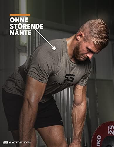 Sportshirt Herren Slim Fit - Kurzarm Funktionsshirt für Fitness und Laufen