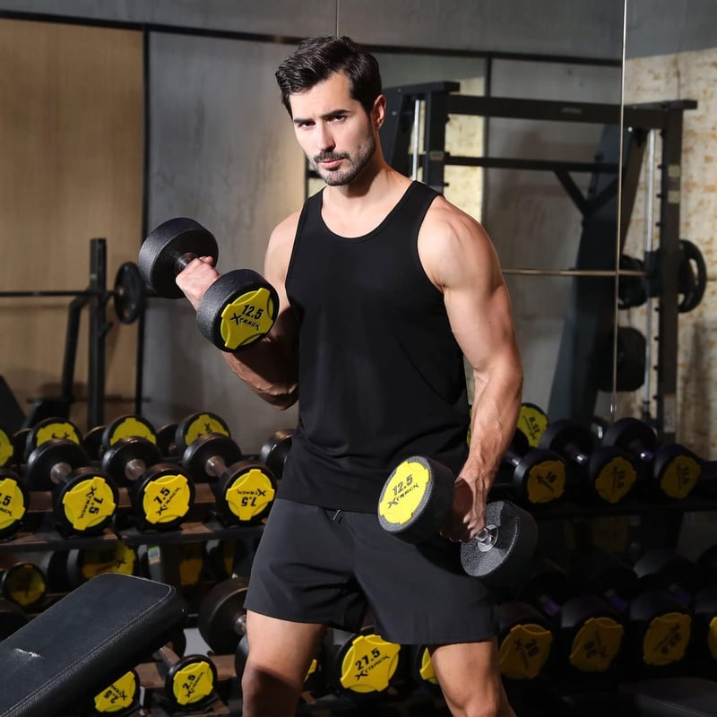 Herren Baumwolle Fitness Tanktop für das Training