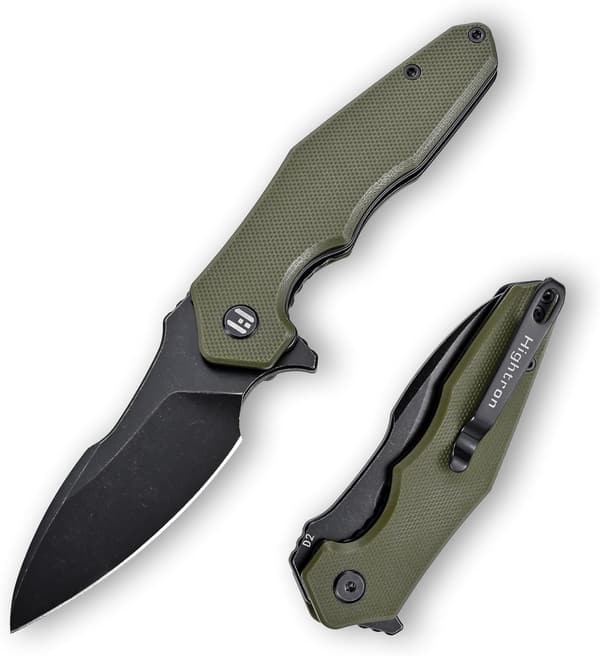 Klappmesser für den Alltag - Hightron MINI VENTURA mit D2-Klinge und G10-Griff