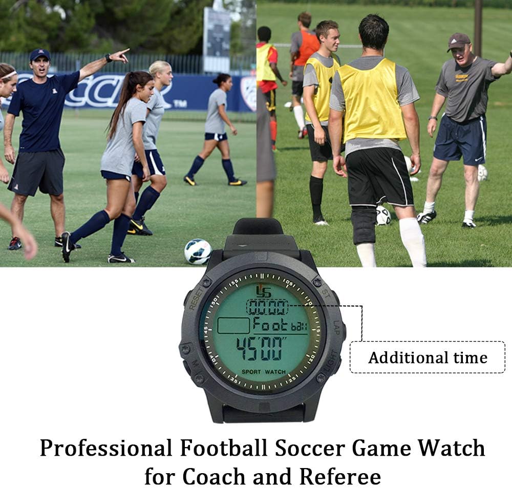 FCXJTU Schiedsrichteruhr für Sport mit 100 Runden Speicher und Alarm