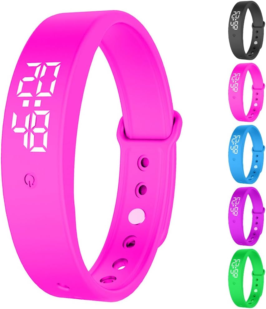 Vibrationswecker-Armband für Erwachsene mit 10 Alarmen und Timer