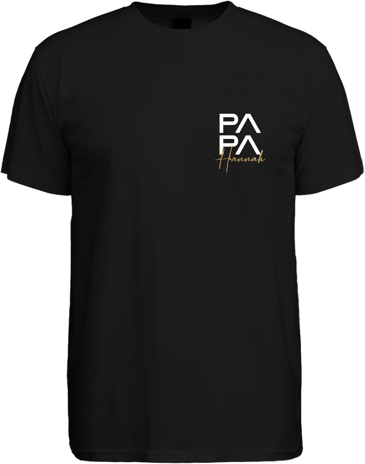 Personalisierbares Herren T-Shirt für werdende Väter - Schwarz