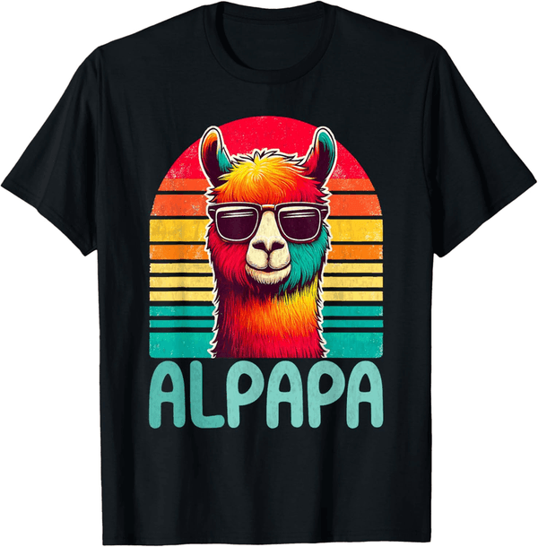 Werdender Papa T-Shirt mit Alpaka-Design für den Vatertag