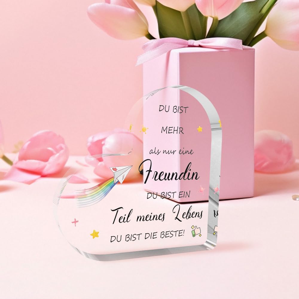 Geschenk zum Geburtstag: Acrylglasplatte für Freundinnen