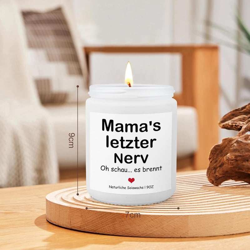 Muttertagsgeschenk: 9oz Lavendel Duftkerze im Glas für Mama