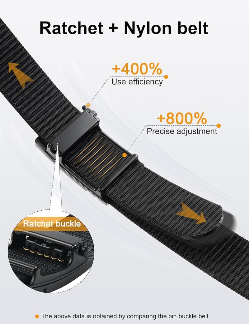 JUKMO Taktischer Automatikgürtel für Herren aus Nylon