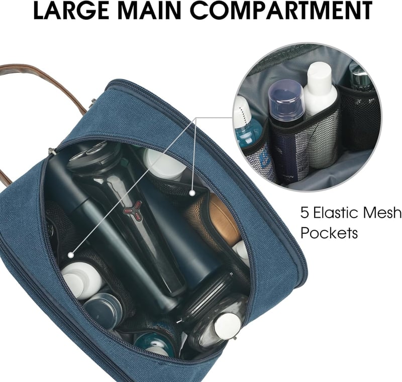 Reise-Kulturtasche aus wasserabweisendem Canvas für Herren