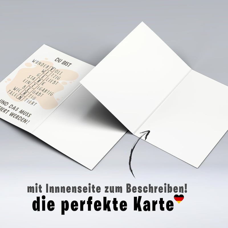 Rätselkarte zum 14. Geburtstag für Teenager