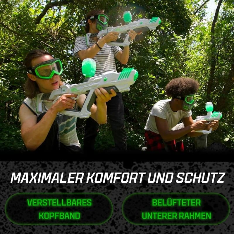 Leuchtende taktische Gesichtsmaske für Gel Blaster - ab 14 Jahren