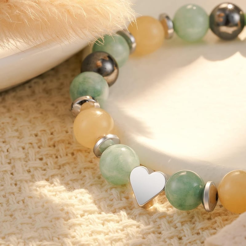 Naturstein-Armband mit Bedeutungsvoller Karte - Geschenk für Mädchen zum 14-16. Geburtstag