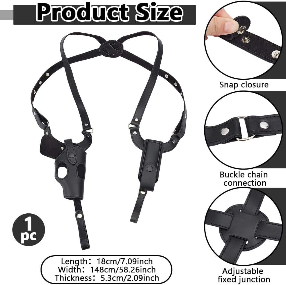 Verstellbares Leder-Brustholster für Outdoor-Aktivitäten