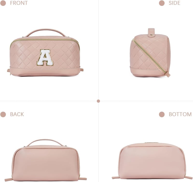 Kulturtasche aus PU-Leder für Frauen - Praktische Reise-Kosmetiktasche