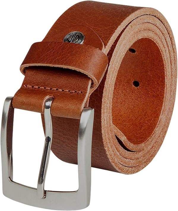 Vollrindleder Gürtel für Herren - 4 mm, 3 Farben: Cognac, Schwarz, Dunkelbraun
