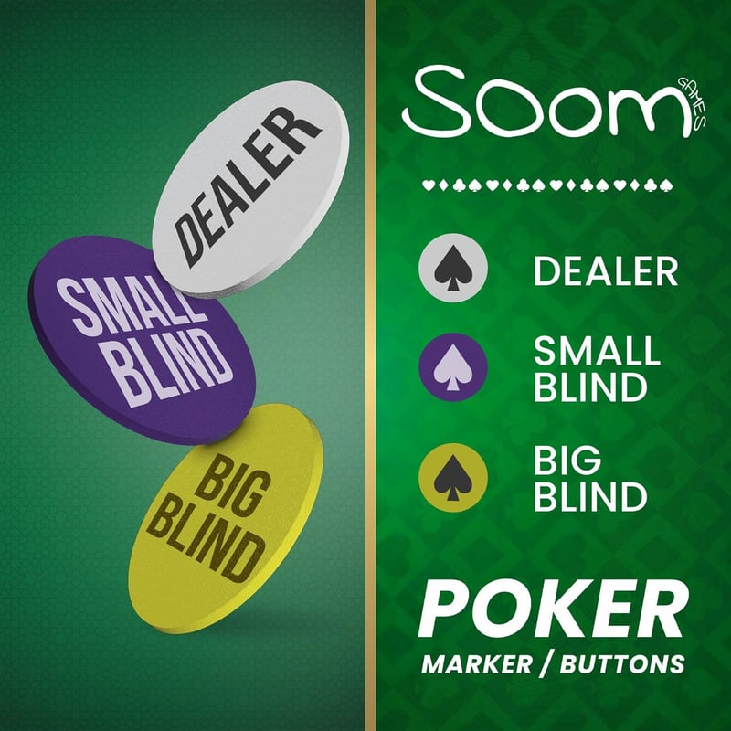 Soom Games Poker Set - 110 Pokerchips für 2-5 Spieler