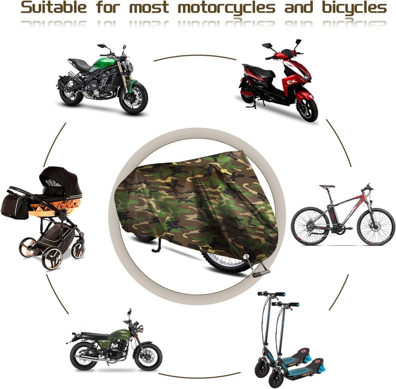 Wasserdichte Motorradabdeckung 200x70x110cm für Outdoor und Winter