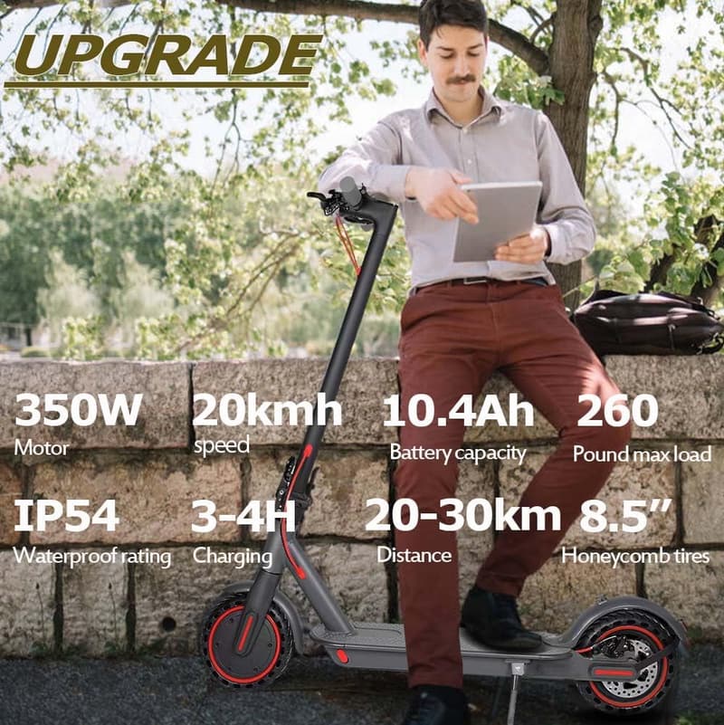 Faltbarer E-Scooter für Erwachsene mit 20-30 km Reichweite und App-Funktion