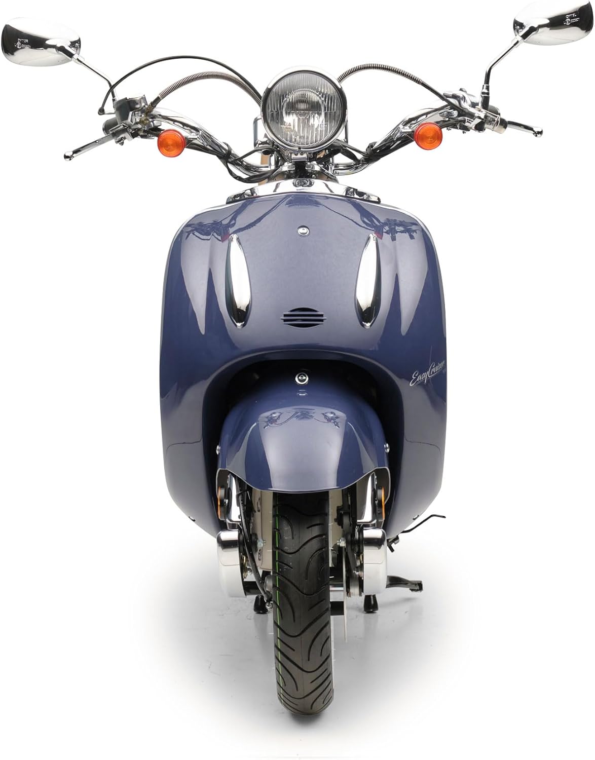 Retro Motorroller EasyCruiser 50ccm in Dunkelblau