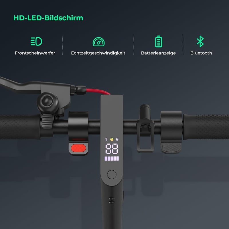 Straßenzugelassener E-Scooter für Erwachsene, 350W, 30 km Reichweite